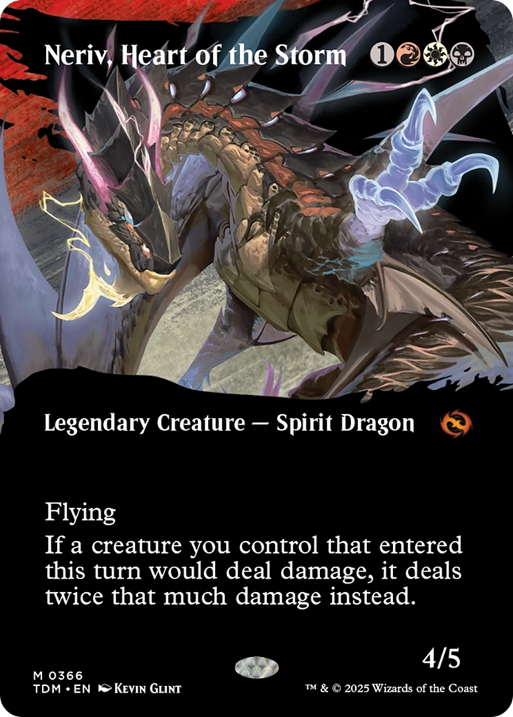 Neriv, Heart of the Storm (Borderless) [Tarkir: Dragonstorm] | The CG Realm