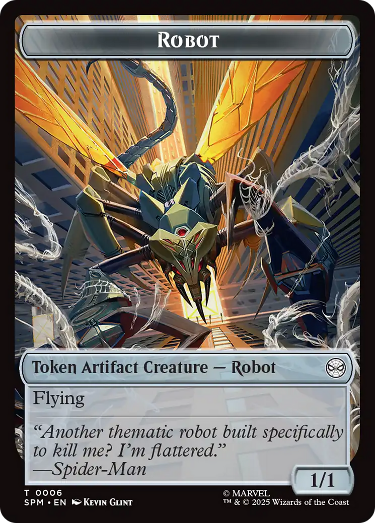 Food // Robot Double-Sided Token [Marvel's Spider-Man Tokens] | The CG Realm