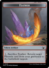 Feather // Servo Double-Sided Token [March of the Machine Commander Tokens] | The CG Realm