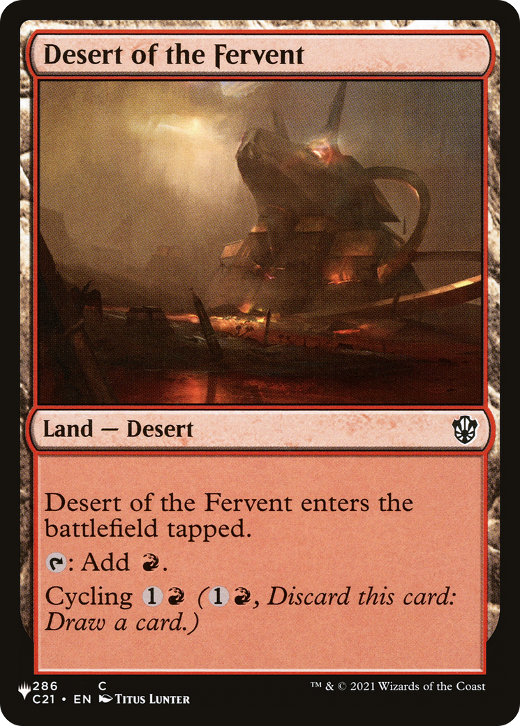 Desert of the Fervent [The List] | The CG Realm