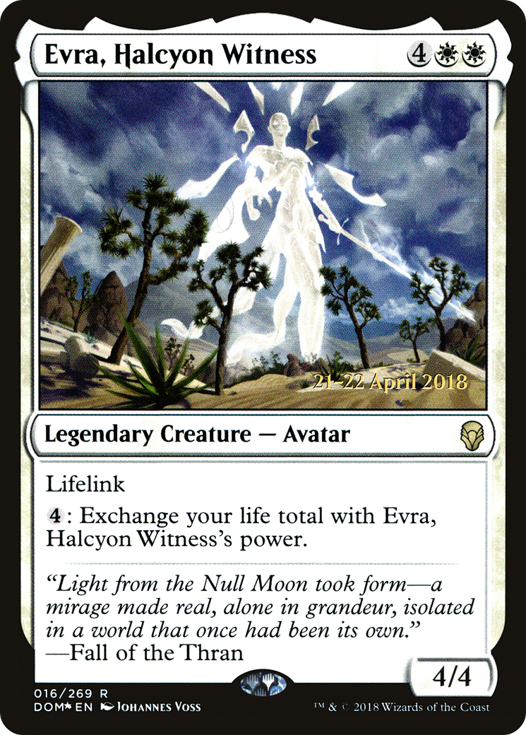 Evra, Halcyon Witness (PRE-16S) - Dominaria Promos Foil