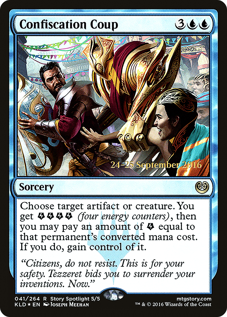 Confiscation Coup (PRE-041) - Kaladesh Promos Foil
