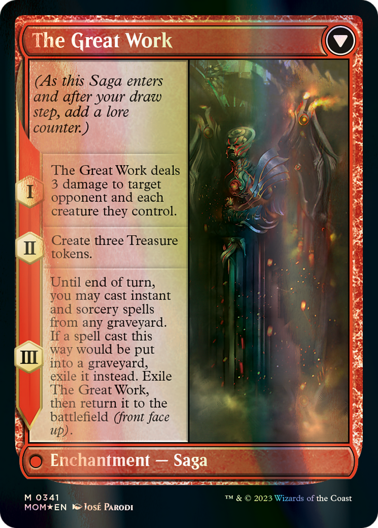 Urabrask (Serial Numbered) (MOM-341) - March of the Machine (Borderless) Foil