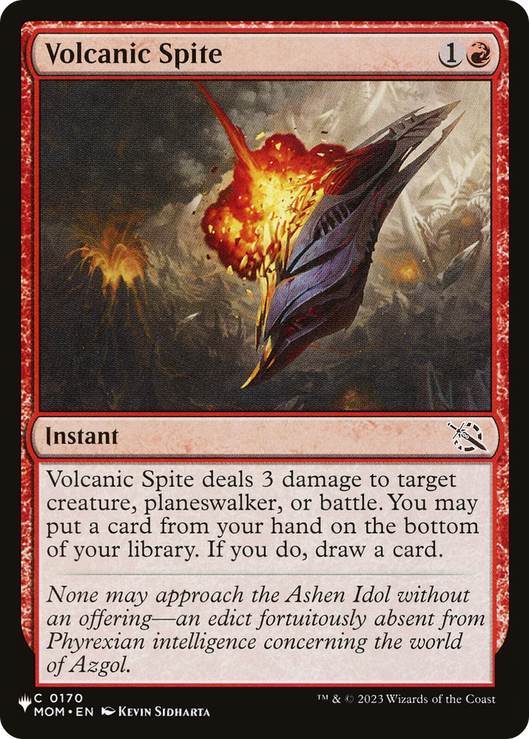 Volcanic Spite [The List] | The CG Realm