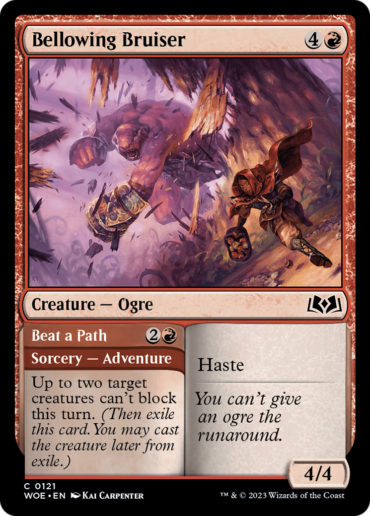 Bellowing Bruiser // Beat a Path [Wilds of Eldraine] | The CG Realm