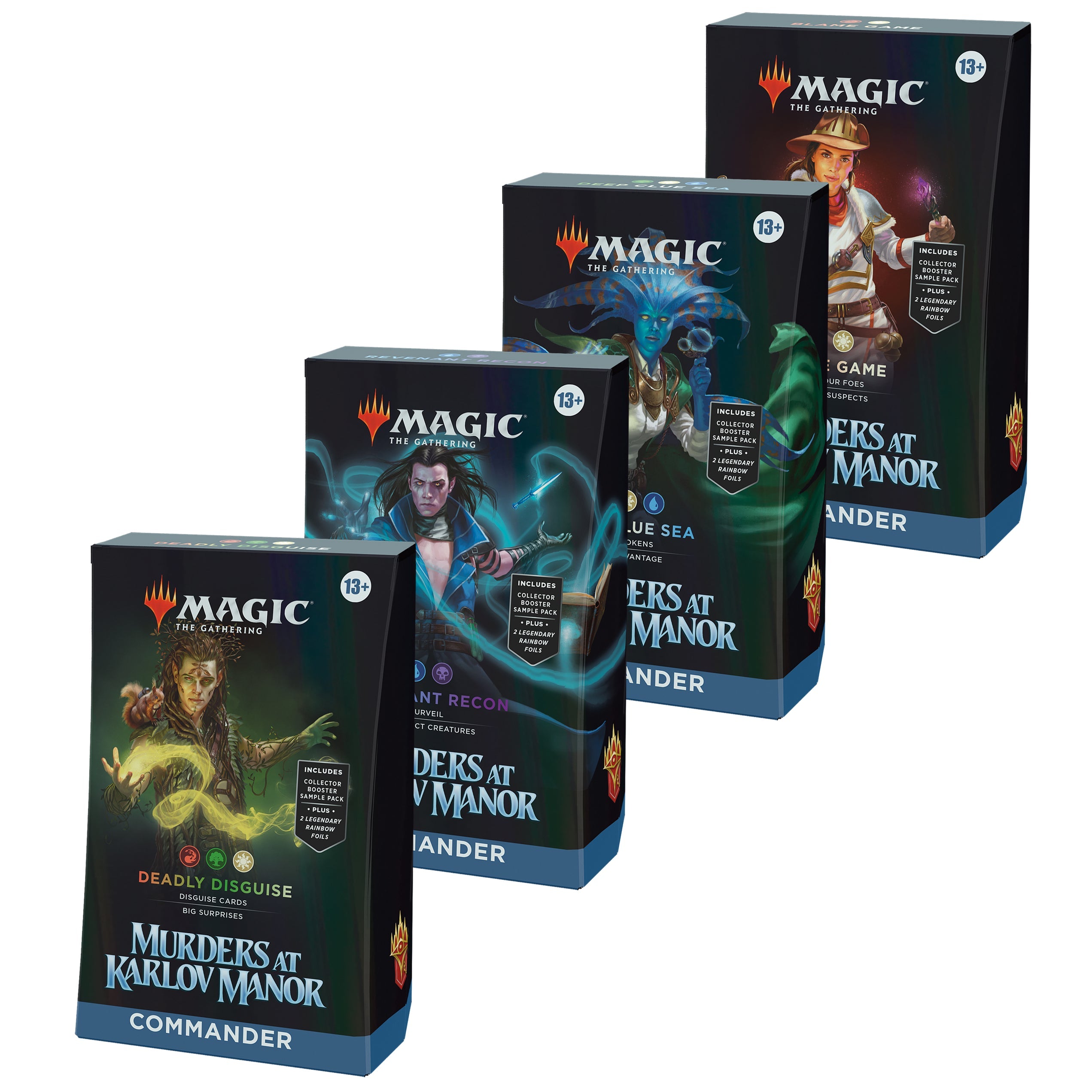 MTG MURDERS AT KARLOV MANOR COMMANDER Set Of Four (Release Date:  2024-02-09) | The CG Realm