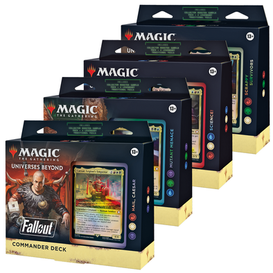 MTG FALLOUT COMMANDER DECKS Set of Four (Release Date:  2024-03-08) | The CG Realm
