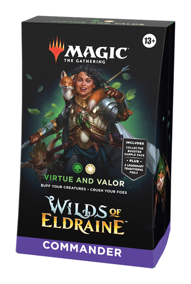 MTG WILDS OF ELDRAINE COMMANDER Virtue and Valor (Release Date:  2023-09-08)