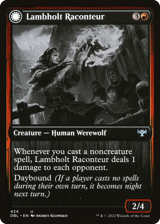 Lambholt Raconteur (DBL-434) - Innistrad: Double Feature: (Double Faced Transform)