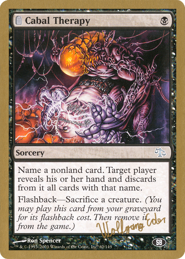 Cabal Therapy - 2003 Wolfgang Eder (JUD) (SB) (WCD-) - World Championship Decks 2003: (tombstone)