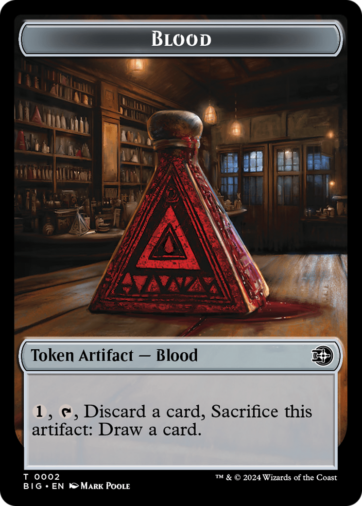 Blood // Plot Double-Sided Token [Outlaws of Thunder Junction: The Big Score Tokens] | The CG Realm