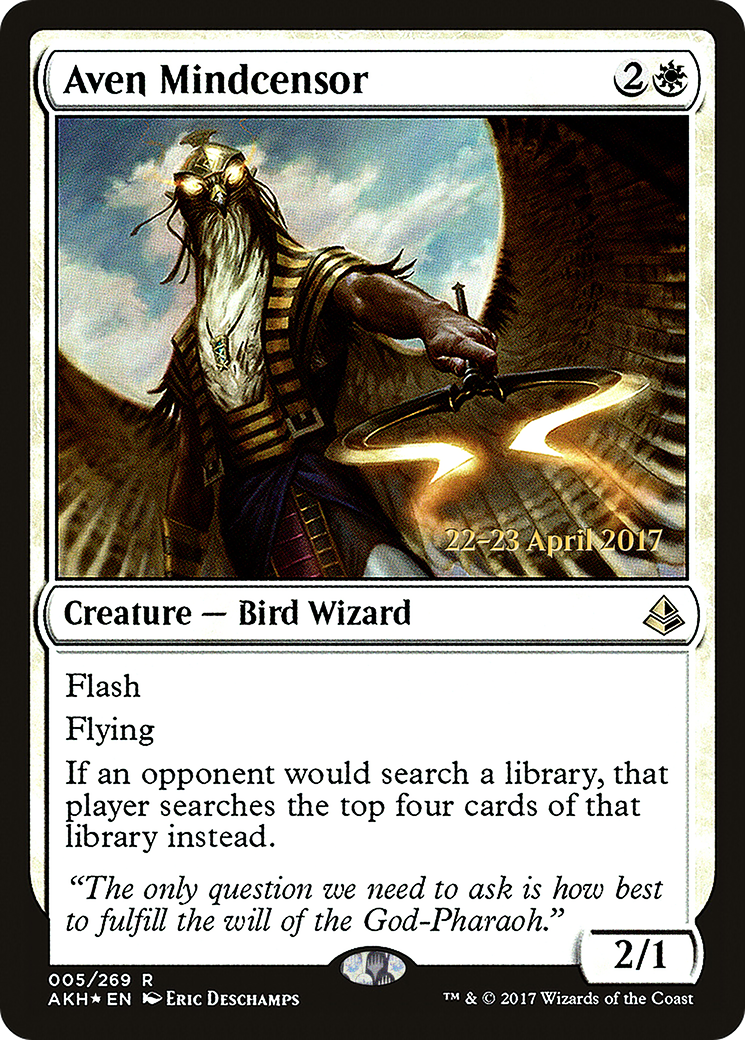 Aven Mindcensor (PRE-05S) - Amonkhet Promos Foil