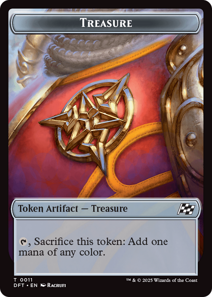 Nalaar Aetherjet // Treasure Double-Sided Token (DRC-16 // 11) - Commander: Aetherdrift