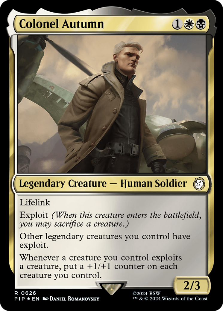 Colonel Autumn (Surge Foil) (PIP-626) - Fallout Foil