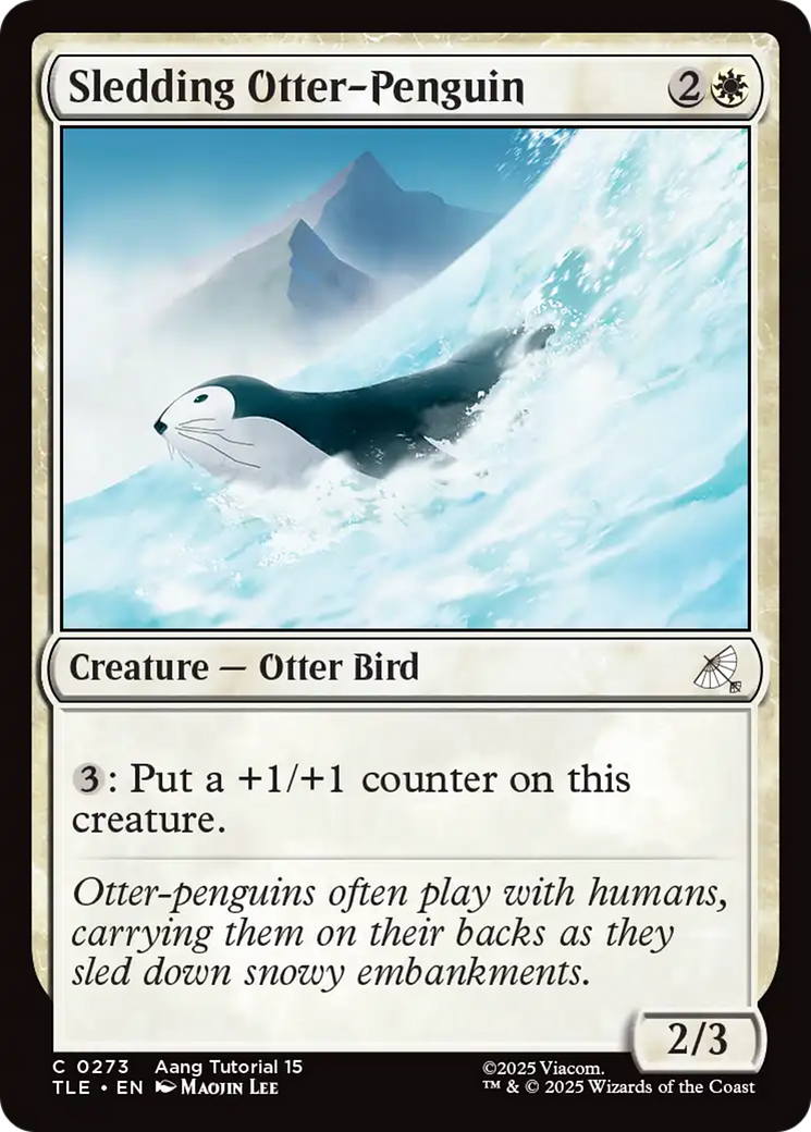 Sledding Otter-Penguin (0273) [Avatar: The Last Airbender: Eternal-Legal] | The CG Realm