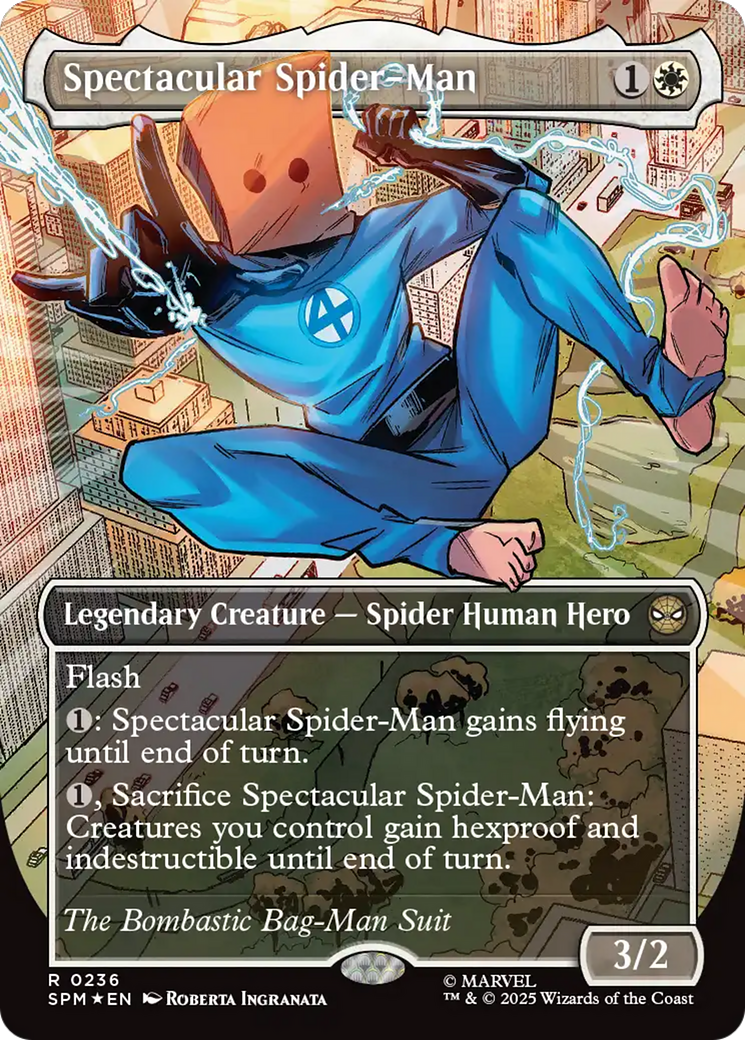 Spectacular Spider-Man (0236) (Borderless) (Textured Foil) [Marvel's Spider-Man] | The CG Realm
