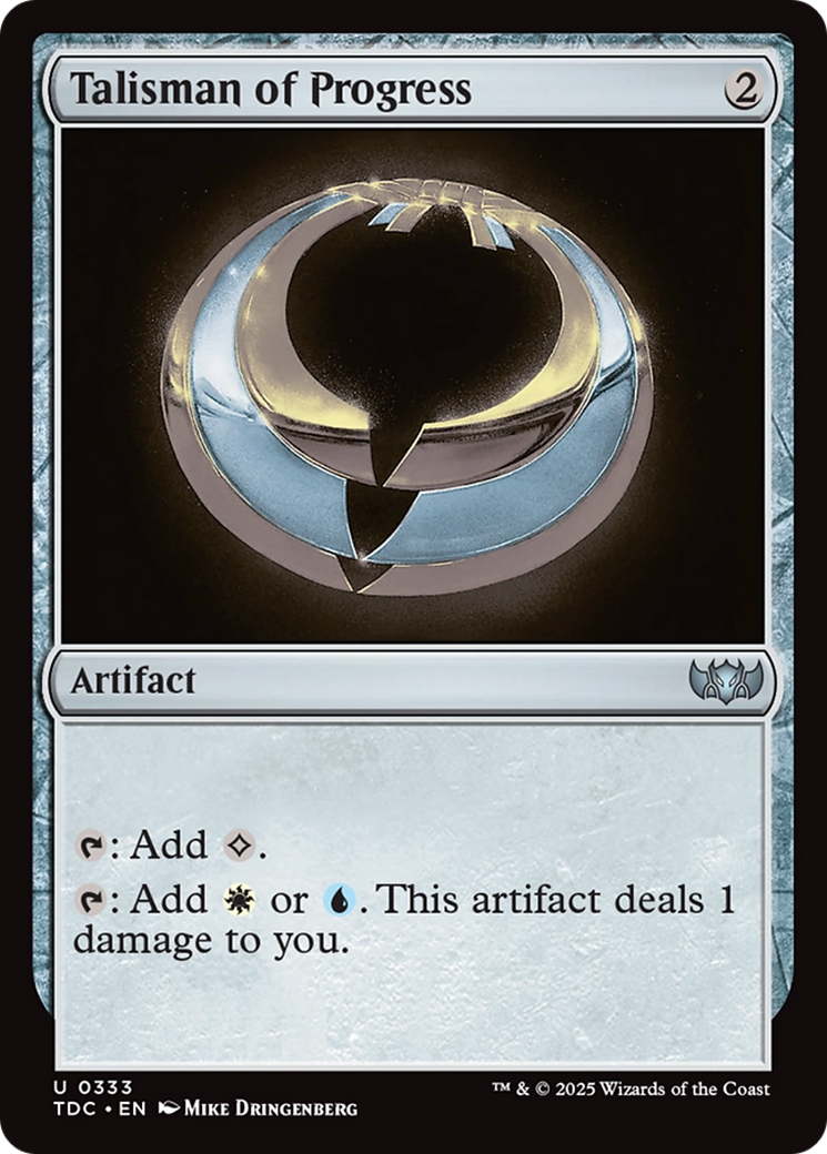 Talisman of Progress [Tarkir: Dragonstorm Commander] | The CG Realm