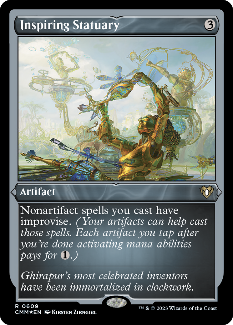 Inspiring Statuary (Foil Etched) [Commander Masters] | The CG Realm