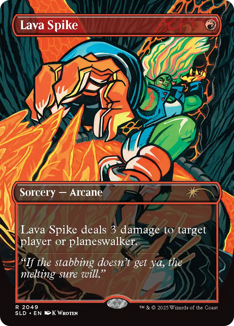 Lava Spike (2049) (Rainbow Foil) [Secret Lair Drop Series] | The CG Realm