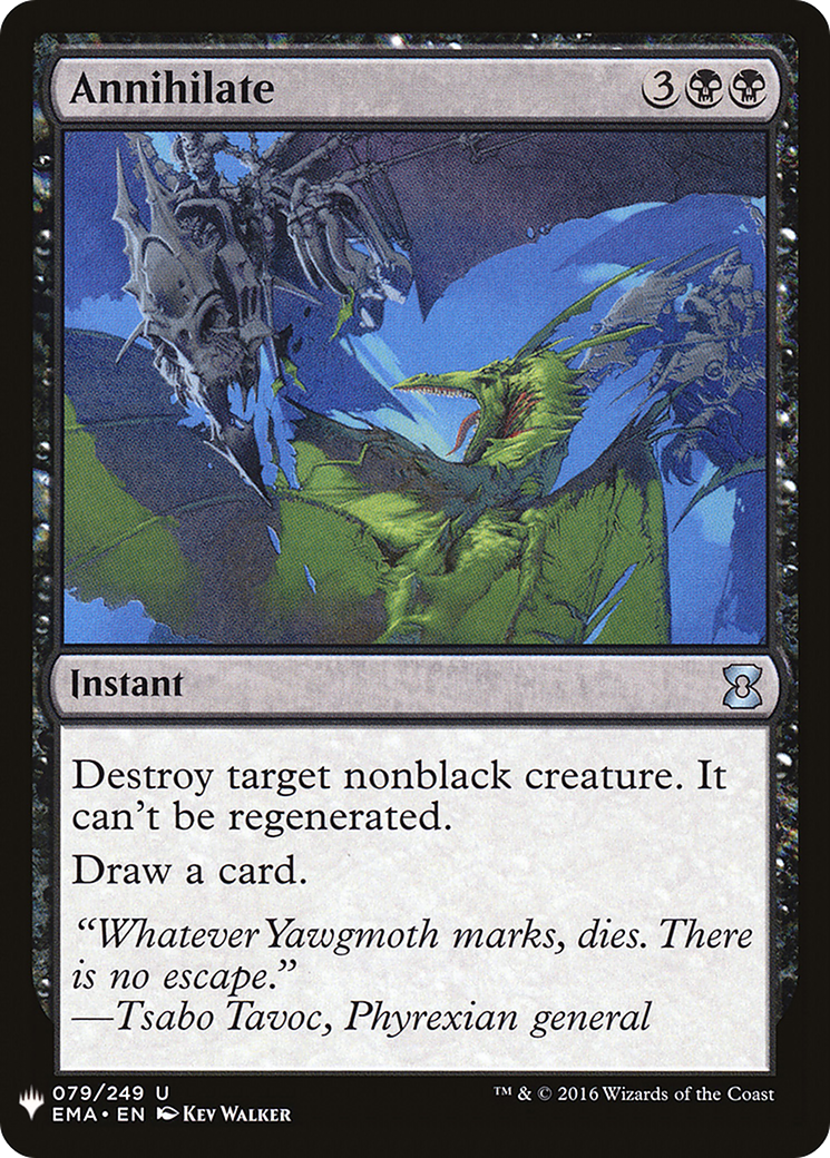 Annihilate (LIST-EMA-79) - The List