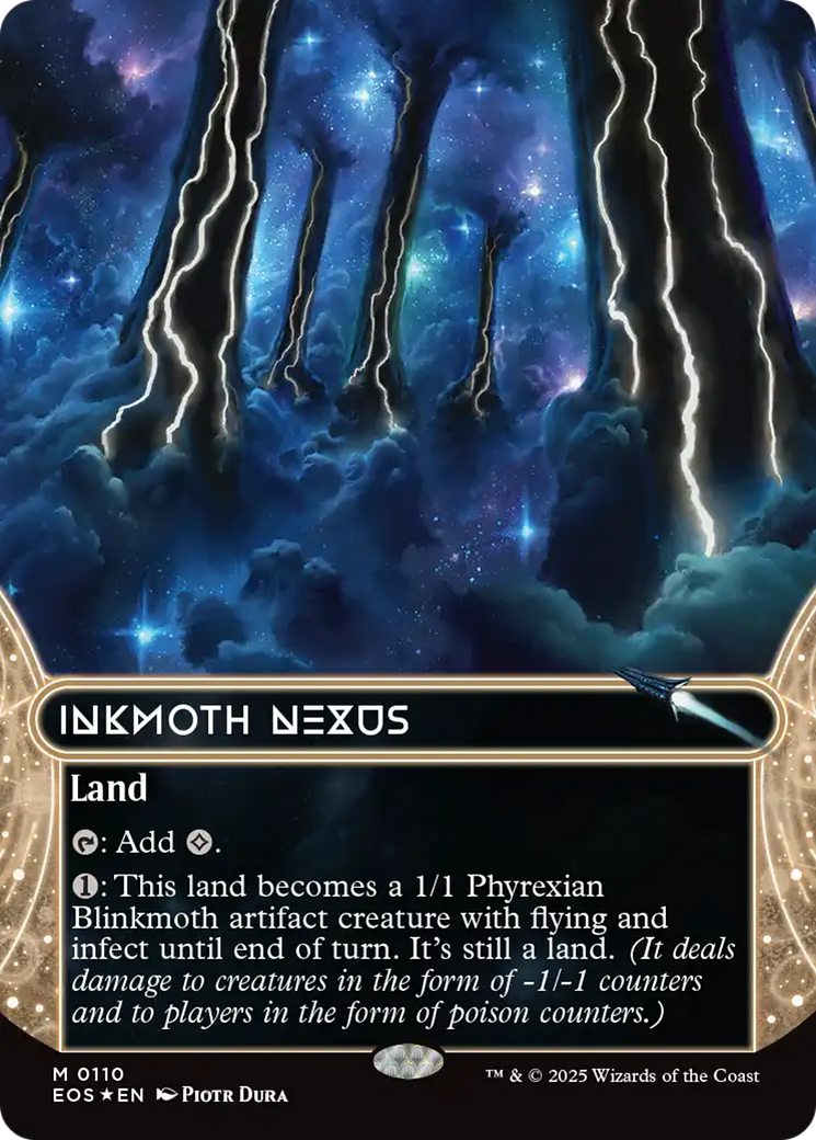 Inkmoth Nexus (0110) (Borderless) (Galaxy Foil) [Edge of Eternities: Stellar Sights] | The CG Realm