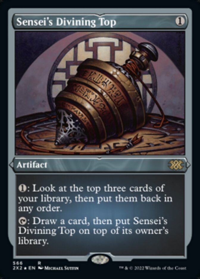 Sensei's Divining Top (Foil Etched) [Double Masters 2022] | The CG Realm