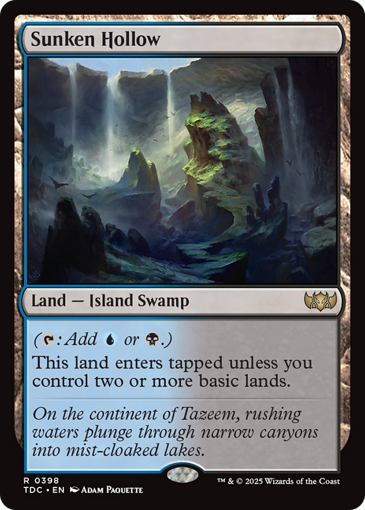 Sunken Hollow [Tarkir: Dragonstorm Commander] | The CG Realm