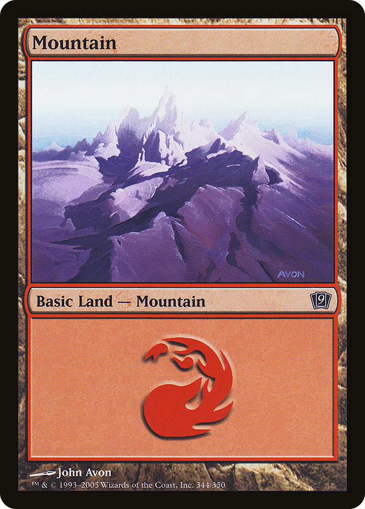 Mountain (344) (9ED-344) - 9th Edition