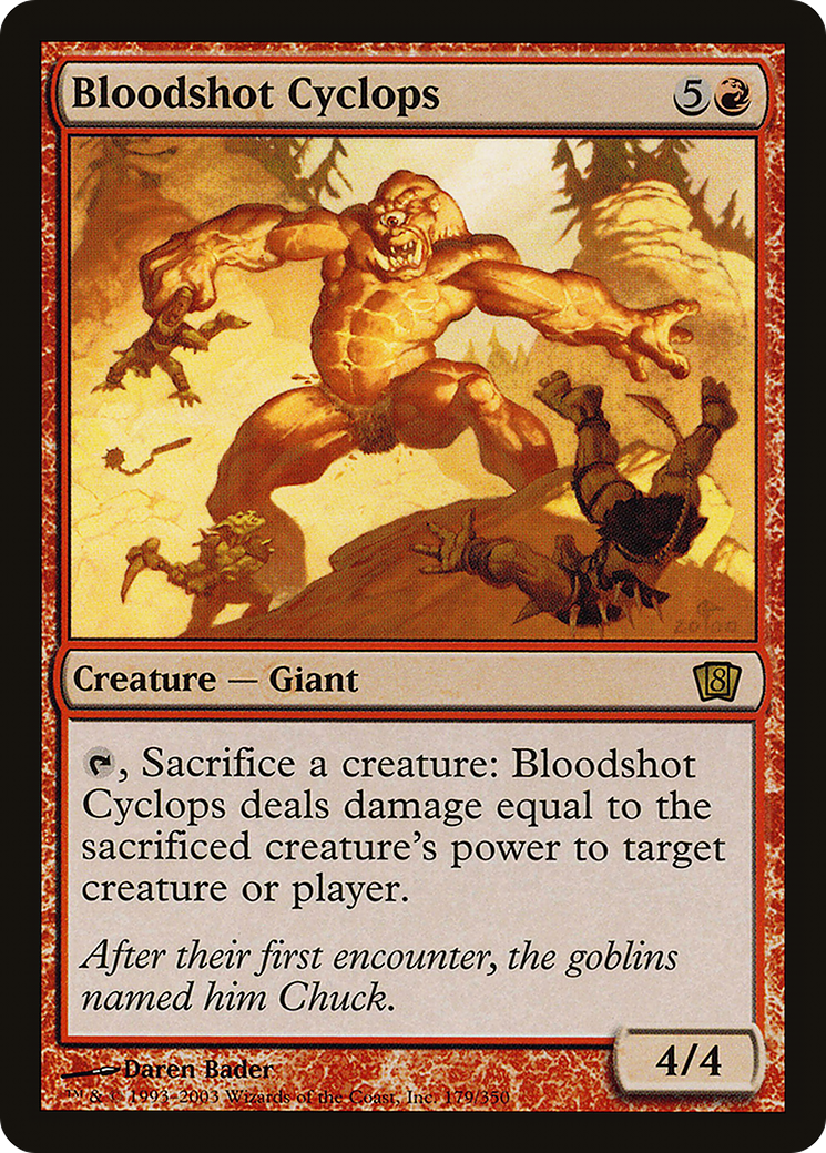 Bloodshot Cyclops (8ED-179) - 8th Edition
