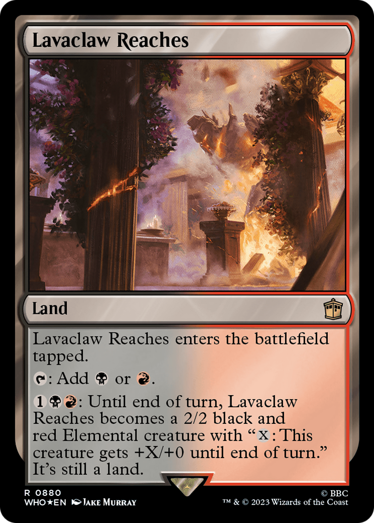 Lavaclaw Reaches (Surge Foil) [Doctor Who] | The CG Realm