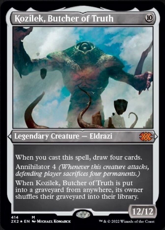 Kozilek, Butcher of Truth (Foil Etched) [Double Masters 2022] | The CG Realm