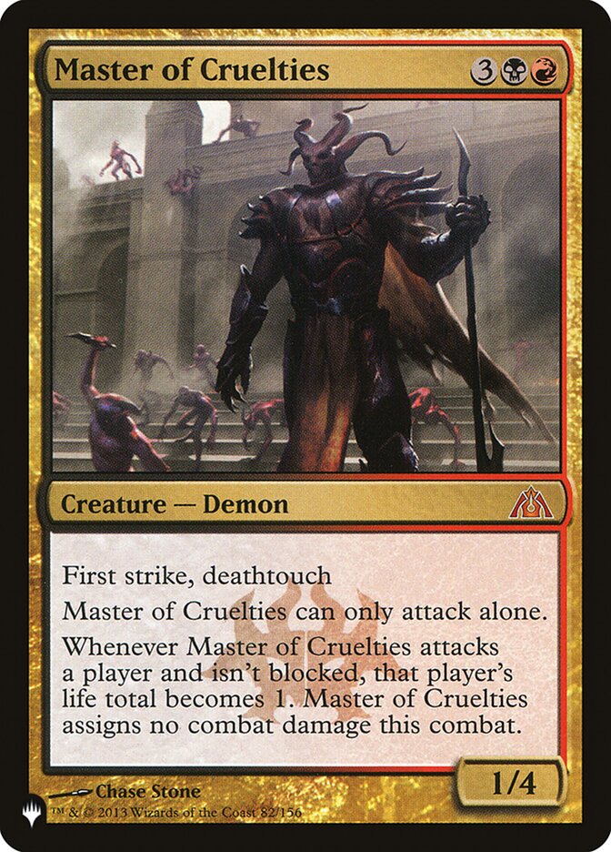 Master of Cruelties [The List] | The CG Realm
