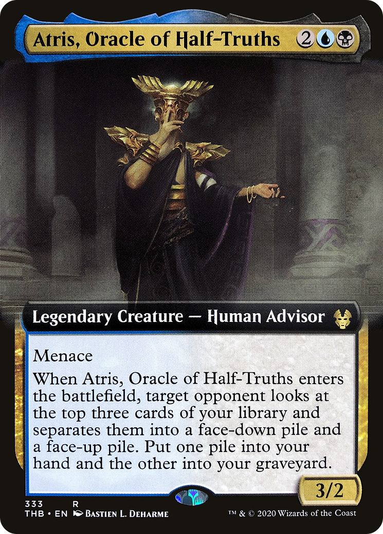 Atris, Oracle of Half-Truths (Extended Art) (THB-333) - Theros Beyond Death: (Extended Art)