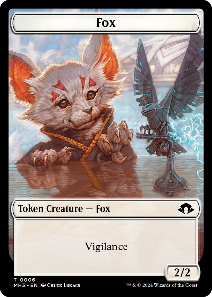Phyrexian Germ // Fox Double-Sided Token (MH3-16 // 6) - Modern Horizons 3 Foil