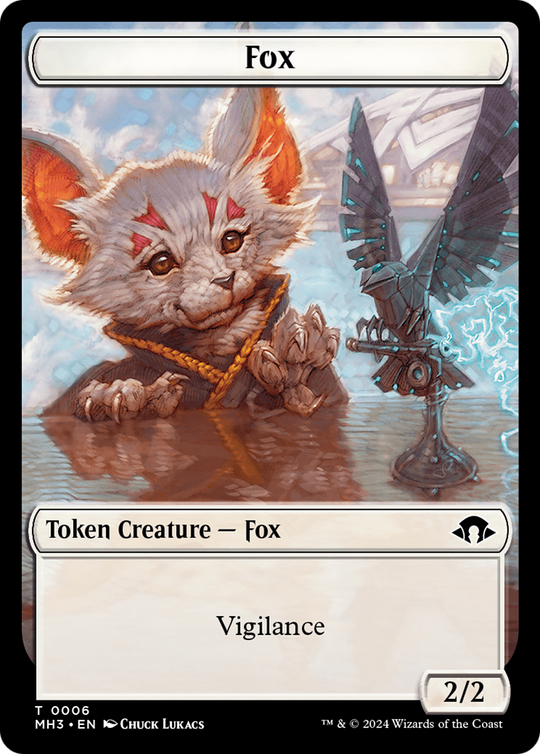 Phyrexian Germ // Fox Double-Sided Token (MH3-16 // 6) - Modern Horizons 3 Foil