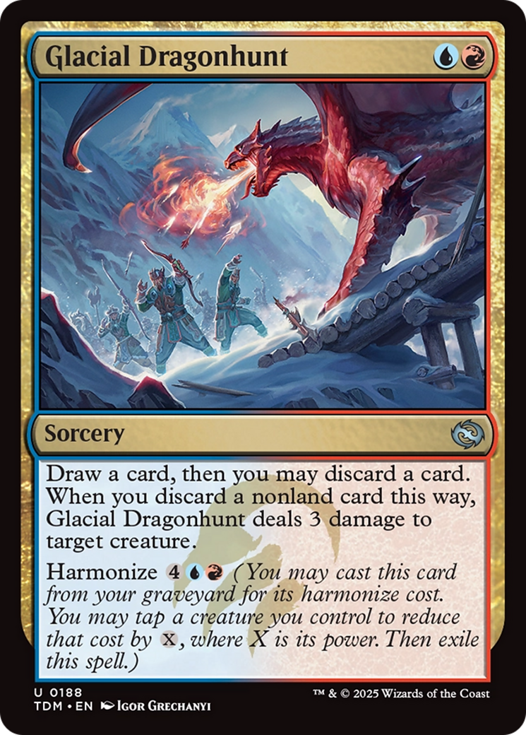 Glacial Dragonhunt [Tarkir: Dragonstorm] | The CG Realm