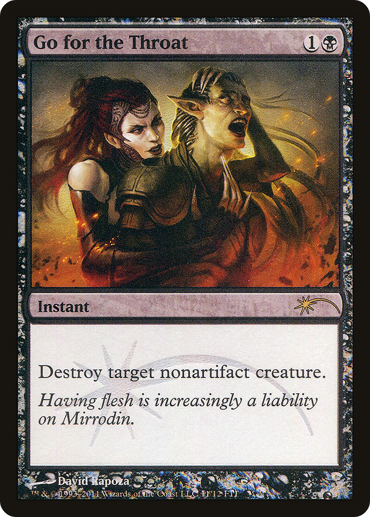 Go for the Throat (FNM-113) - Friday Night Magic 2011 Foil