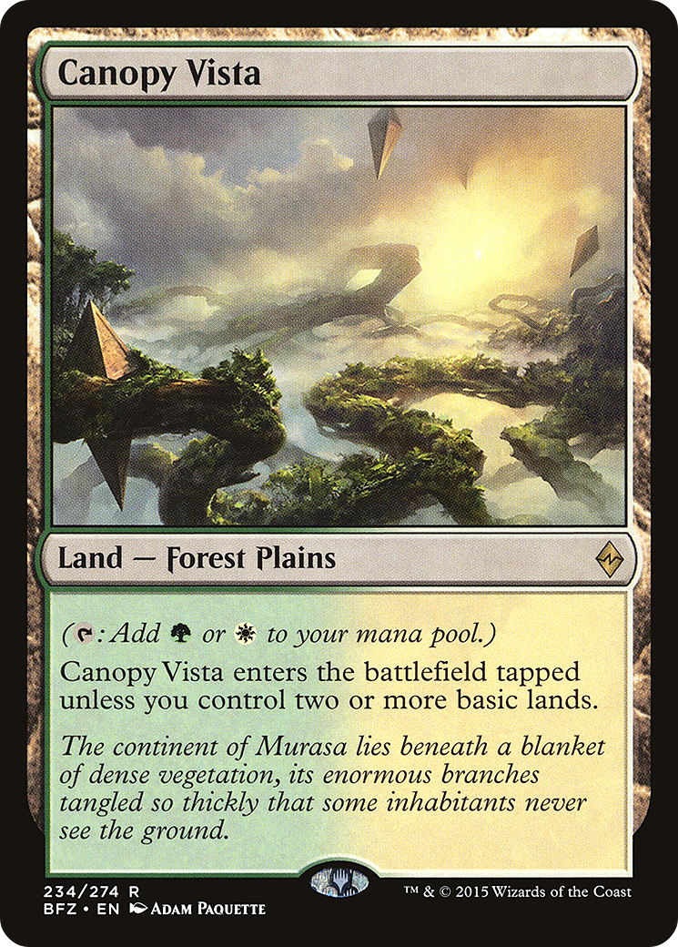 Canopy Vista (BFZ-234) - Battle for Zendikar