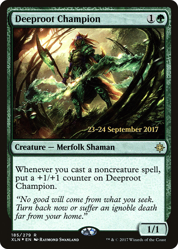Deeproot Champion (PRE-185S) - Ixalan Promos Foil