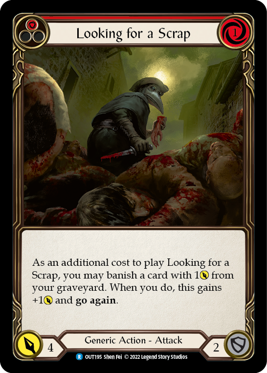 Looking for a Scrap (Red) [OUT195] (Outsiders) | The CG Realm