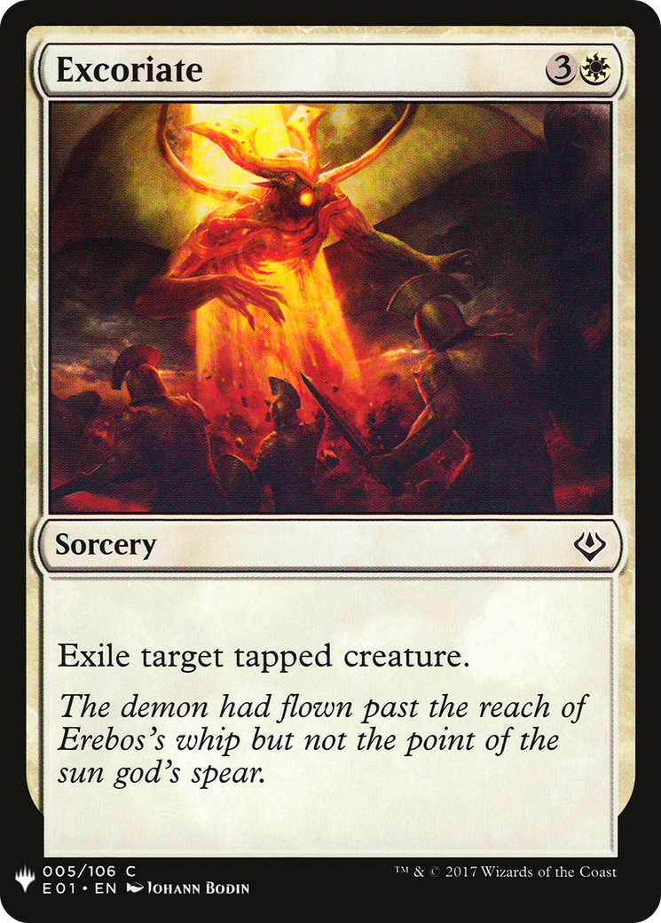 Excoriate (LIST-E01-5) - The List