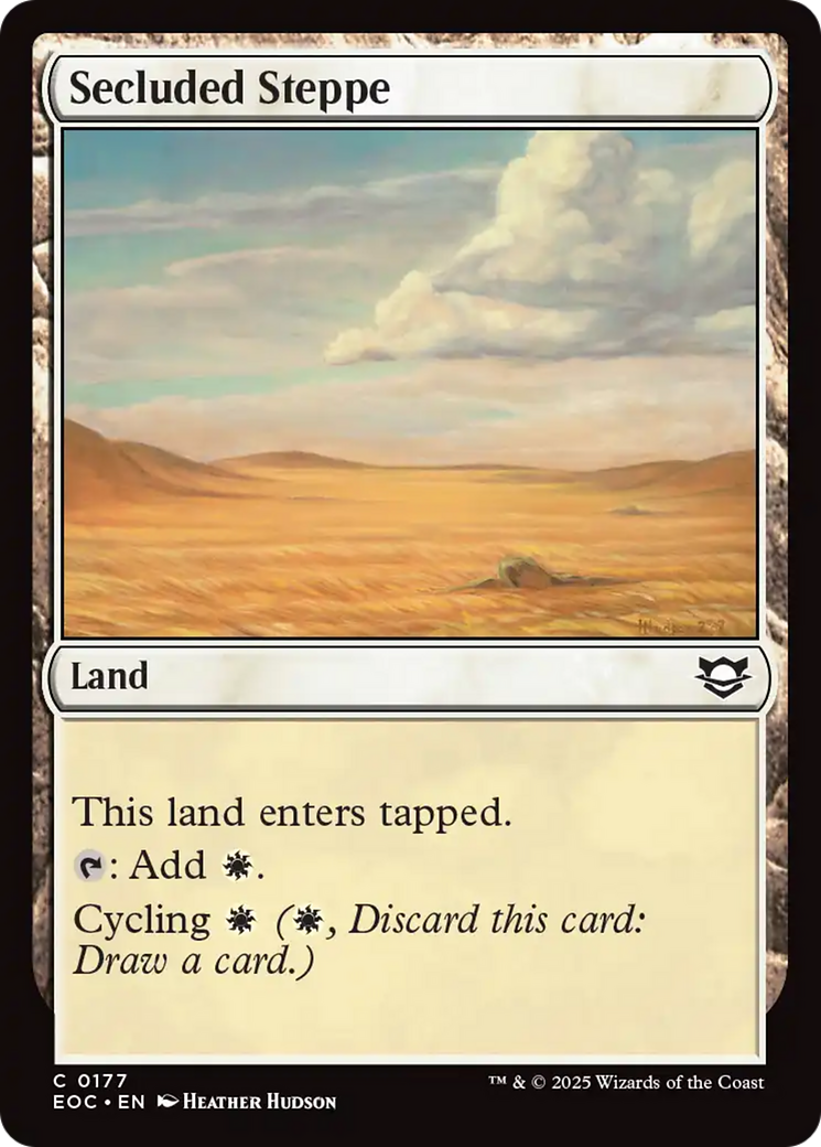 Secluded Steppe [Edge of Eternities Commander] | The CG Realm