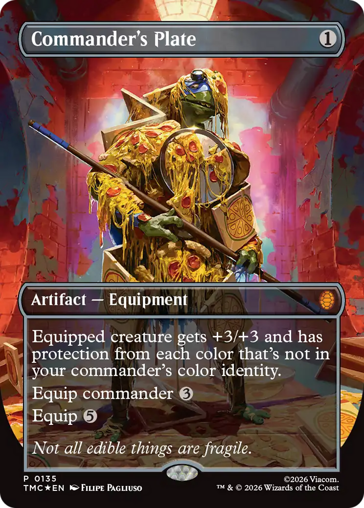 Commander's Plate (Borderless) [Teenage Mutant Ninja Turtles Commander] | The CG Realm