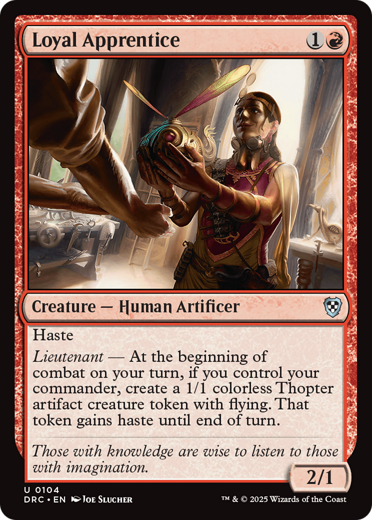 Loyal Apprentice [Aetherdrift Commander] | The CG Realm