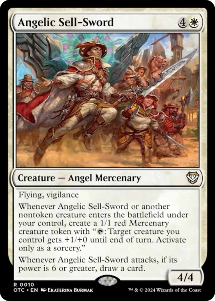Angelic Sell-Sword [Outlaws of Thunder Junction Commander] | The CG Realm