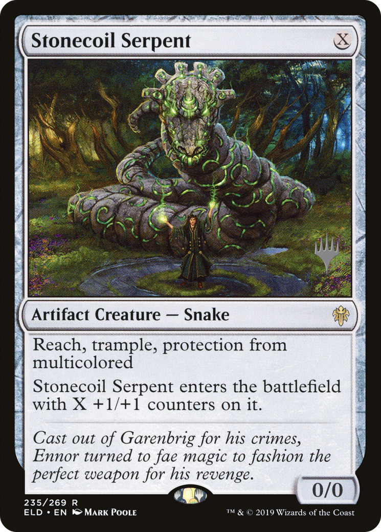 Stonecoil Serpent (PPELD-235) - Throne of Eldraine Promos