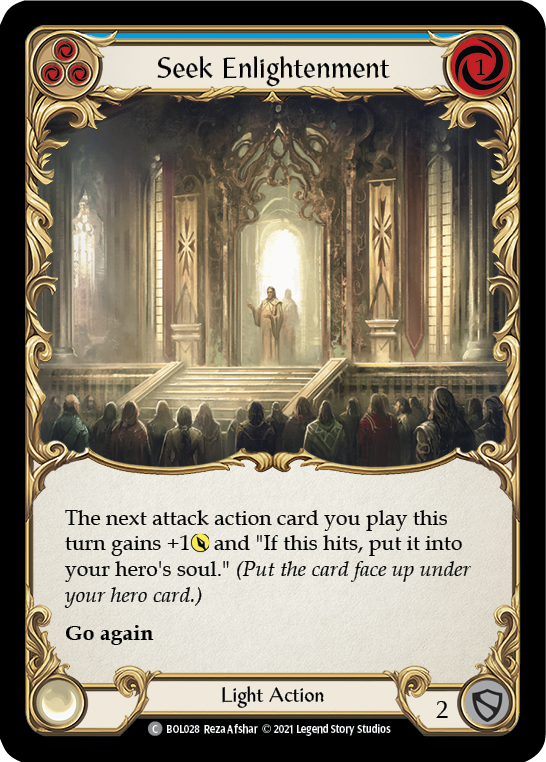 Seek Enlightenment (Blue) [BOL028] (Monarch Boltyn Blitz Deck) | The CG Realm