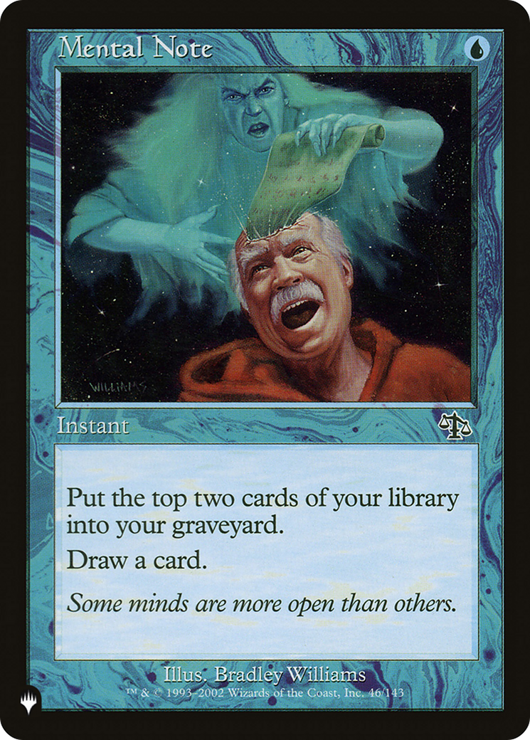 Mental Note [The List] | The CG Realm