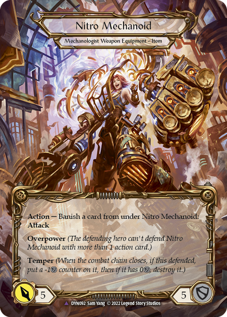 Construct Nitro Mechanoid // Nitro Mechanoid (Marvel) [DYN092] (Dynasty)  Cold Foil | The CG Realm