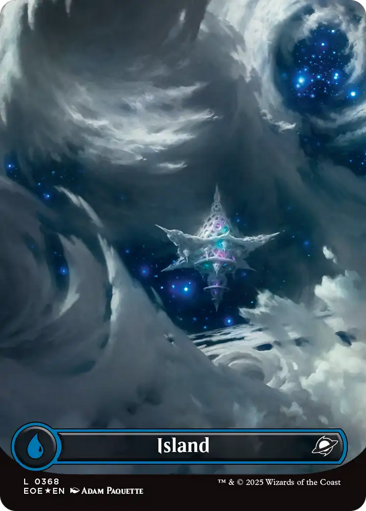 Island (0368) (Borderless) (Galaxy Foil) [Edge of Eternities] | The CG Realm